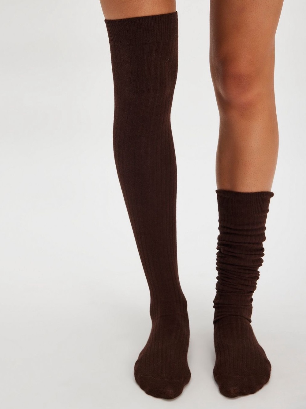 NIP Free people Viola Over the Knee Socks, color: Chocolate